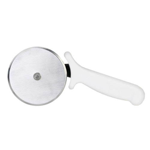 White Wheel Pizza Cutter with Plastic Handle 102mm