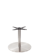 Round s/steel table base - Large - Coffee height - 480 mm