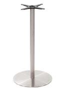 Round s/steel table base - Large - Poseur height - 1050 mm
