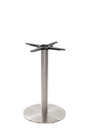 Rundes Tischgestell aus Edelstahl – mittelgroß – Esszimmerhöhe – 730 mm