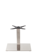 Rectangular s/steel table base - Single - Coffee height - 480 mm