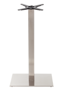 Rectangular s/steel table base - Single - Poseur height - 1050 mm