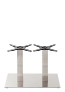 Rechteckiges Tischgestell aus Edelstahl – Twin – Kaffeehöhe – 480 mm