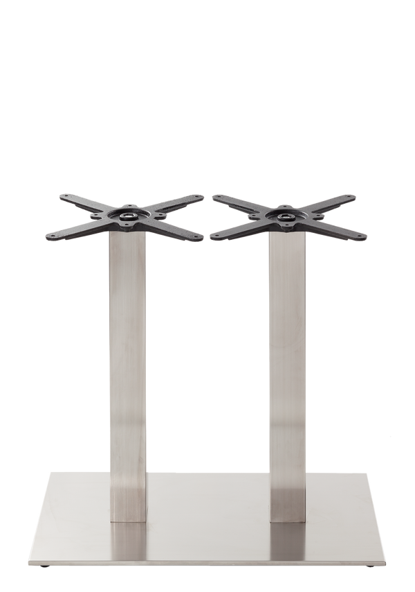 Rechteckiges Tischgestell aus Edelstahl – Twin – Esszimmerhöhe – 730 mm