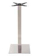 Square s/steel table base - Large - Poseur height - 1050 mm
