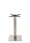 Square s/steel table base - Medium - Dining height - 730 mm