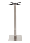 Quadratischer Tischfuß aus Edelstahl – Mittel – Poseur-Höhe – 1050 mm