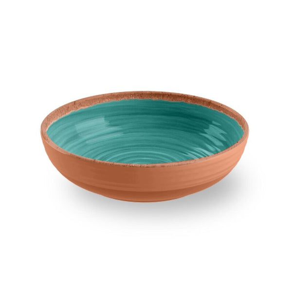 Rustic Swirl Bowl Turquoise - Set of 12