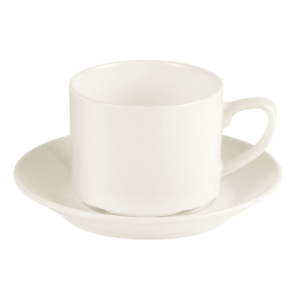 Connoisseur Kaffee-Untertasse aus feinem Knochenporzellan, 12,5 cm, 6 Stück