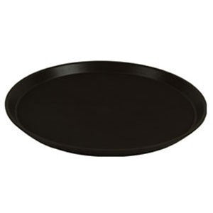 Black Round Serving Tray Rubber Lined