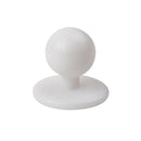Boutons à tige blancs blancs (paquet de 12)