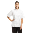 Whites Vegas Veste de chef unisexe à manches courtes Blanc XS