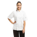 Whites Vegas Veste de chef unisexe à manches courtes Blanc L
