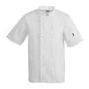 Whites Vegas Veste de chef unisexe à manches courtes Blanc L