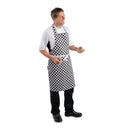 Whites Bib Apron Black and White Check