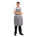 Whites Bib Apron Black and White Check
