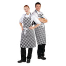 Whites Bib Apron Black and White Check