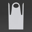 Disposable Polythene Bib Aprons 14.5 Micron White (Pack of 100)