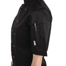 Whites Vegas Unisex Chefs Jacket Short Sleeve Black XS