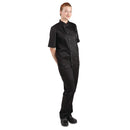 Whites Vegas Veste de chef unisexe à manches courtes Noir L