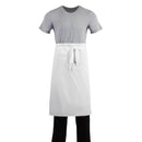 Whites Schürze mit normaler Taille, Weiß