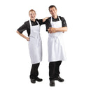 Weiße Latzschürze, Polycotton, Weiß