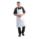 Weiße Latzschürze, Polycotton, Weiß