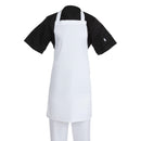 Weiße Latzschürze, Polycotton, Weiß