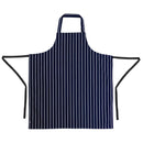 Whites Butchers Schürze, marineblau gestreift, extra groß