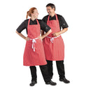 Whites Bib Apron Red And White Stripe