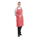 Whites Bib Apron Red And White Stripe