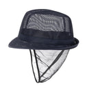 Trilby Hat with Snood Navy Blue L
