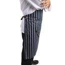Whites Butchers Schürze, marineblau gestreift, extra groß