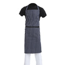 Whites Butchers Schürze, marineblau gestreift, extra groß