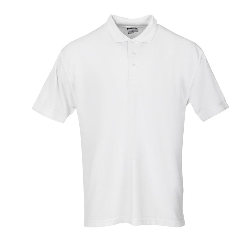 Unisex Poloshirt Weiß S