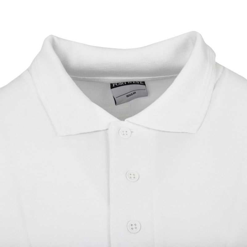Unisex Poloshirt Weiß L