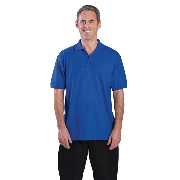 Unisex Poloshirt Königsblau M