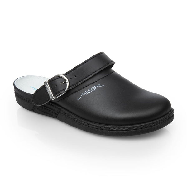 Abeba Microfibre Clogs Black Size 36