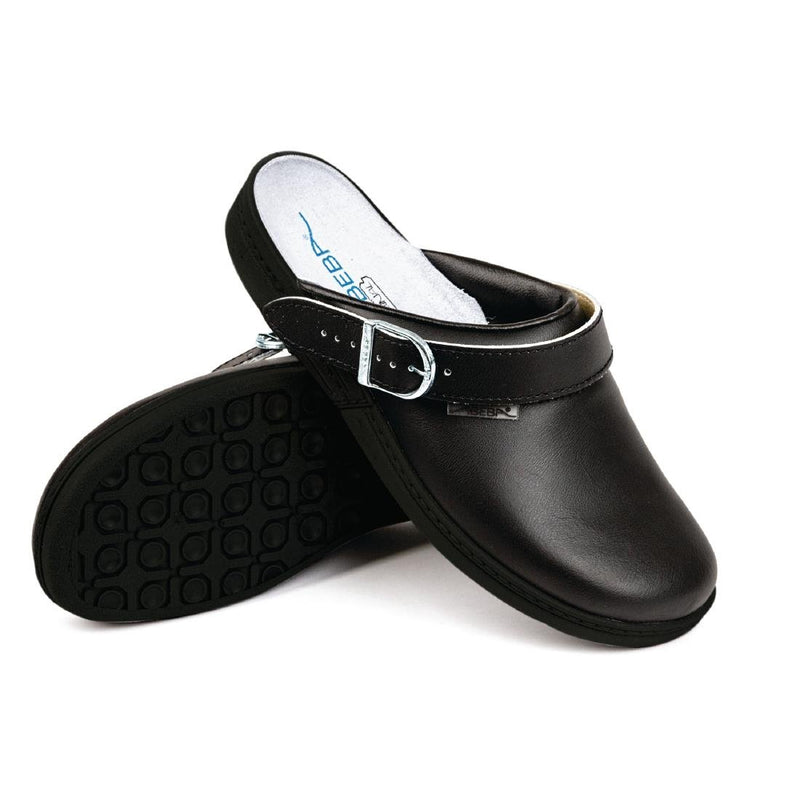 Abeba Microfibre Clogs Black Size 44