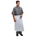 Chef Works Tablier long à quatre voies Blanc