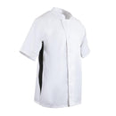Whites Nevada Unisex Chefs Jacket Short Sleeve Black and White XS