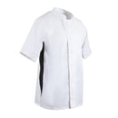 Whites Nevada Unisex Chefs Jacket Short Sleeve Black and White 2XL
