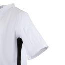 Whites Nevada Unisex Chefs Jacket Short Sleeve Black and White 2XL