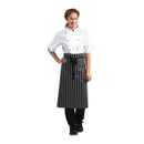 Whites Butchers Waist Apron Black and White Stripe