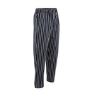 Chef Works Designer Baggy Pant Noir et Blanc Rayé S