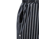 Chef Works Designer Baggy Pant Noir et Blanc Rayé S
