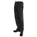 Chef Works Designer Baggy Pant Noir et Blanc Rayé S