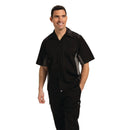 Chef Works Unisex-Kontrastshirt Schwarz und Grau XS