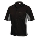 Chef Works Unisex-Kontrastshirt Schwarz und Grau XS