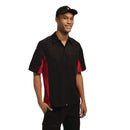 Color by Chef Works Chemise contrastée unisexe noir et rouge XS